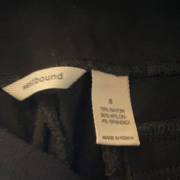 Dillard’s Brand Westbound Black Cropped Pants - Picture 5 of 5